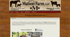 Desktop Screenshot of matsonfarm.com