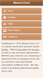 Mobile Screenshot of matsonfarm.com