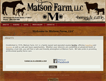 Tablet Screenshot of matsonfarm.com